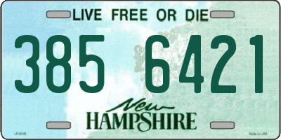 NH license plate 3856421