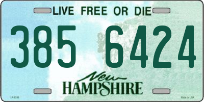 NH license plate 3856424