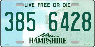 NH license plate 3856428