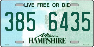 NH license plate 3856435