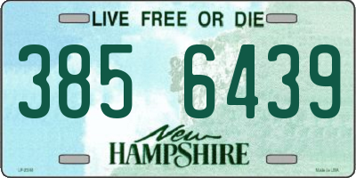 NH license plate 3856439