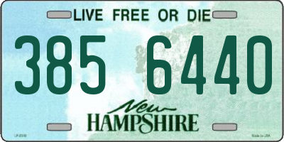 NH license plate 3856440