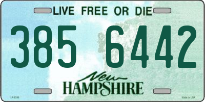 NH license plate 3856442