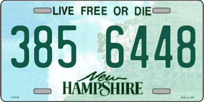 NH license plate 3856448