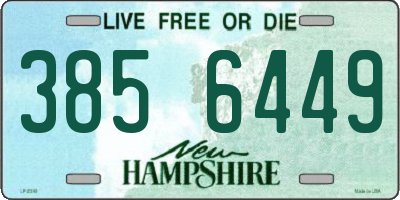 NH license plate 3856449