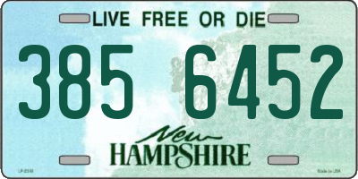 NH license plate 3856452