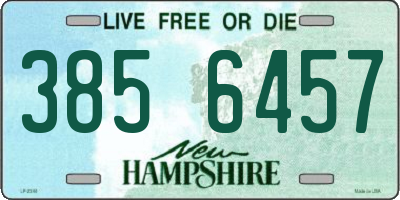 NH license plate 3856457