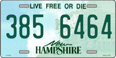 NH license plate 3856464