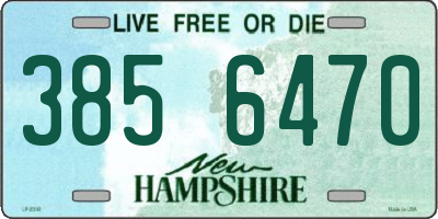 NH license plate 3856470