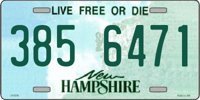 NH license plate 3856471
