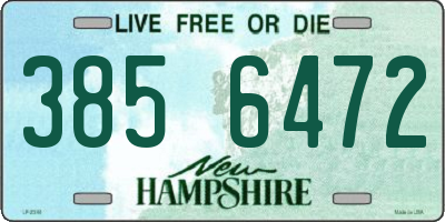 NH license plate 3856472