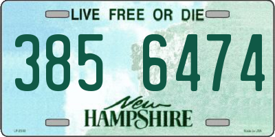 NH license plate 3856474