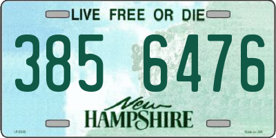 NH license plate 3856476