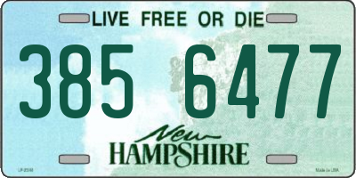 NH license plate 3856477