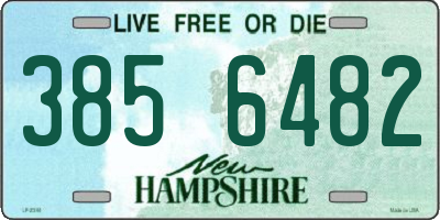 NH license plate 3856482