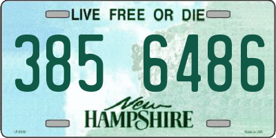 NH license plate 3856486