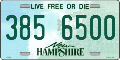 NH license plate 3856500