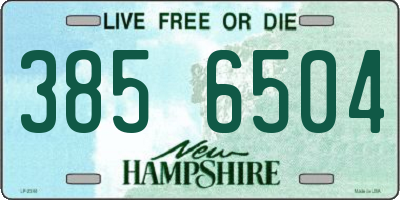 NH license plate 3856504