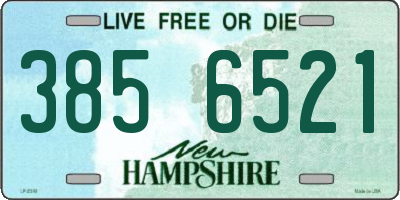 NH license plate 3856521