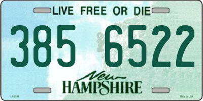 NH license plate 3856522
