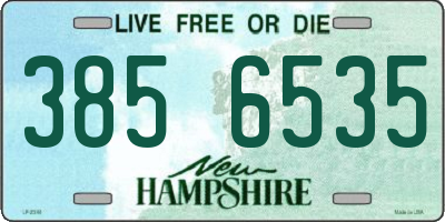 NH license plate 3856535