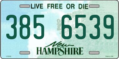 NH license plate 3856539