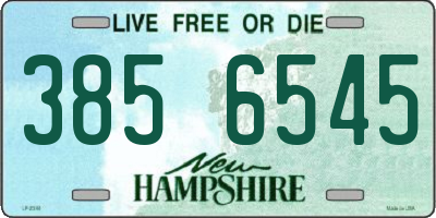 NH license plate 3856545