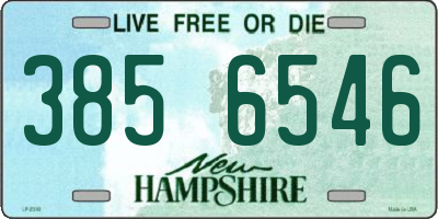 NH license plate 3856546