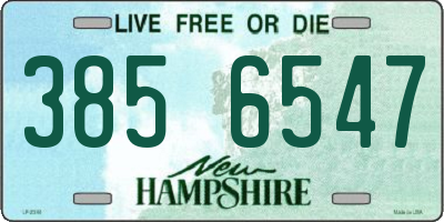 NH license plate 3856547