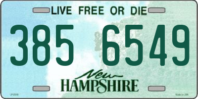 NH license plate 3856549