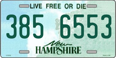 NH license plate 3856553