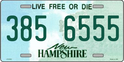 NH license plate 3856555