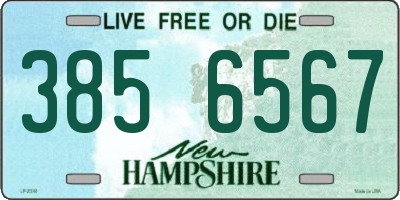 NH license plate 3856567