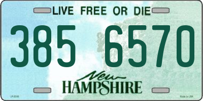 NH license plate 3856570