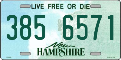 NH license plate 3856571