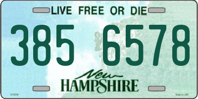 NH license plate 3856578