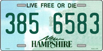 NH license plate 3856583