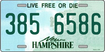 NH license plate 3856586