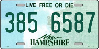 NH license plate 3856587