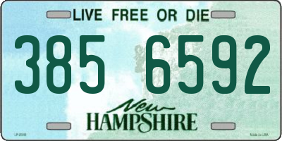 NH license plate 3856592