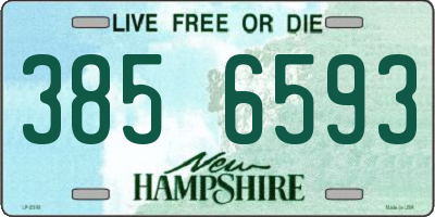 NH license plate 3856593