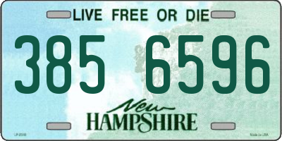 NH license plate 3856596