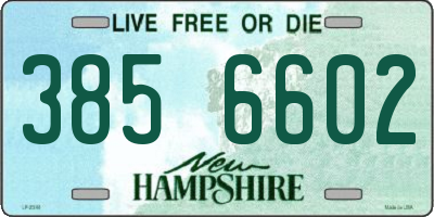 NH license plate 3856602