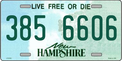 NH license plate 3856606