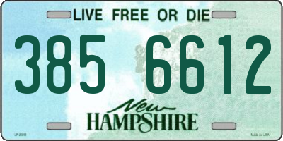 NH license plate 3856612