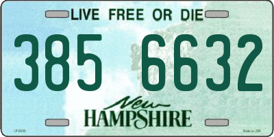 NH license plate 3856632