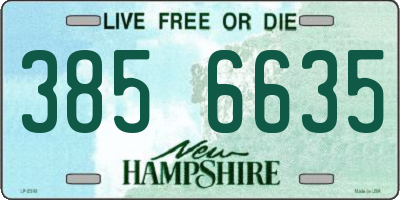 NH license plate 3856635