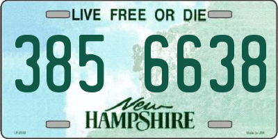NH license plate 3856638