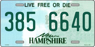 NH license plate 3856640