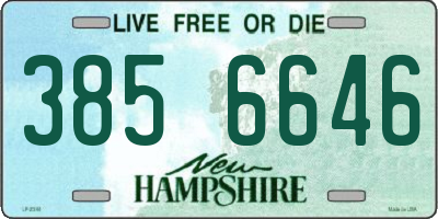 NH license plate 3856646